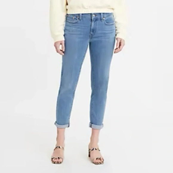 Levi's Boyfriend Mid Rise Jeans - Size 28 - Picture 1 of 7